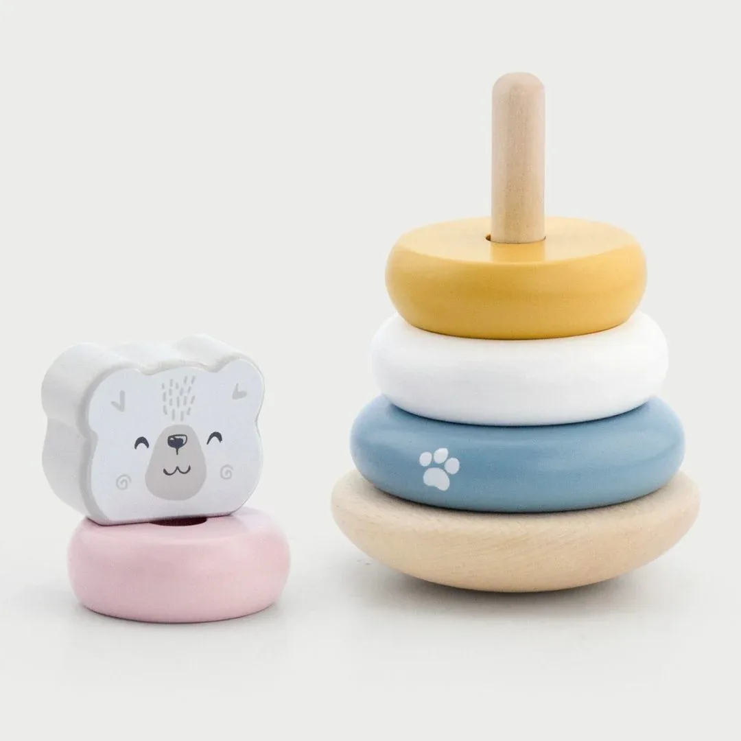 PolarB® Wooden Stacking Toy Bear - Image 3