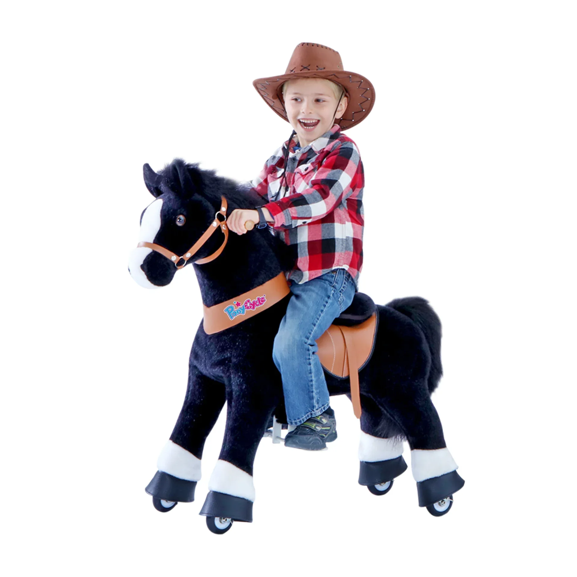 PonyCycle® Horse on the wheels - Black with White Hoof (4-7Y) - Image 5