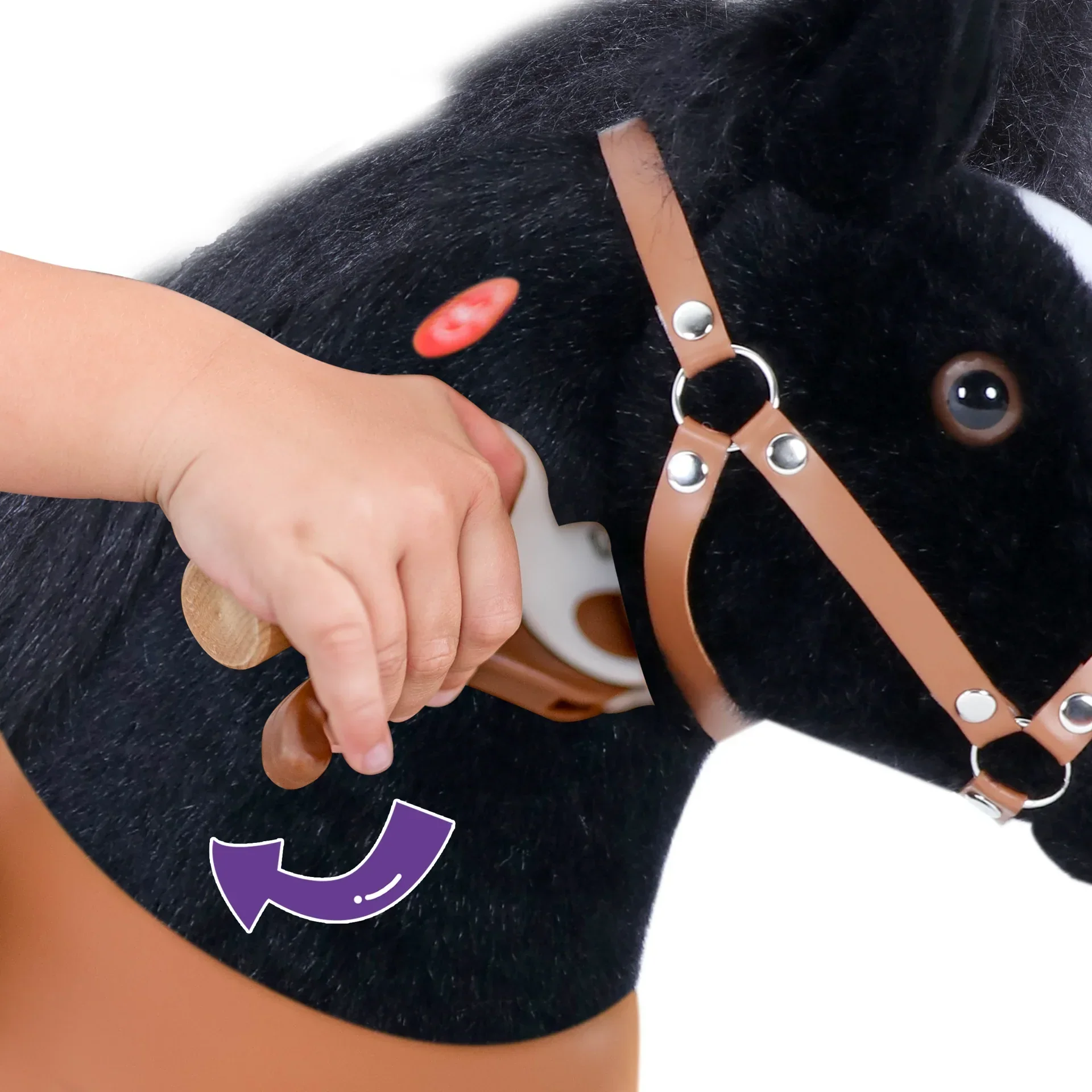 PonyCycle® Horse on the wheels - Black with White Hoof (7+Y) - Image 4