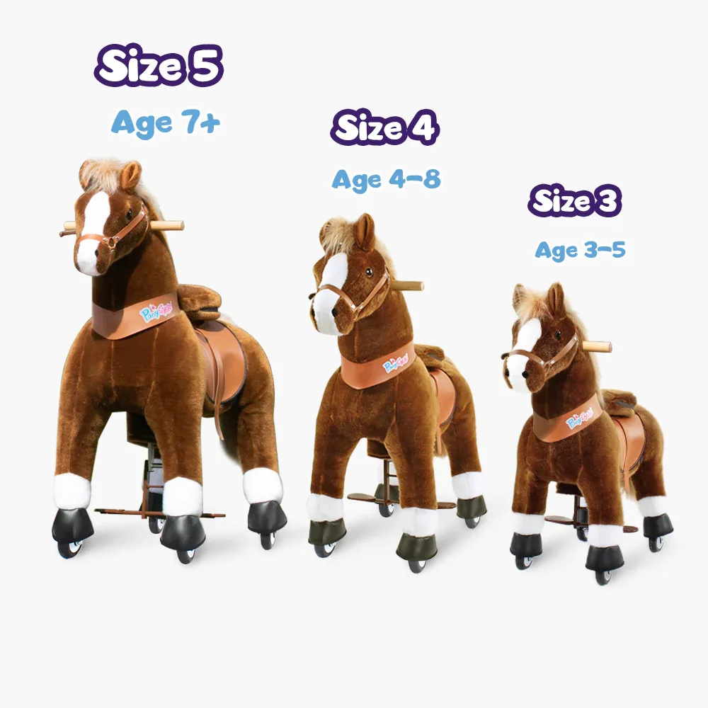 PonyCycle® Horse on the wheels - Brown with White Hoof (3-4Y) - Image 6