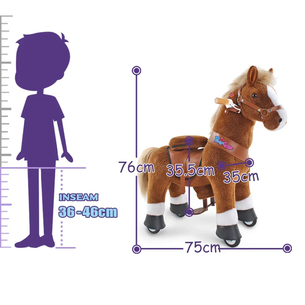PonyCycle® Horse on the wheels - Brown with White Hoof (3-4Y) - Image 7