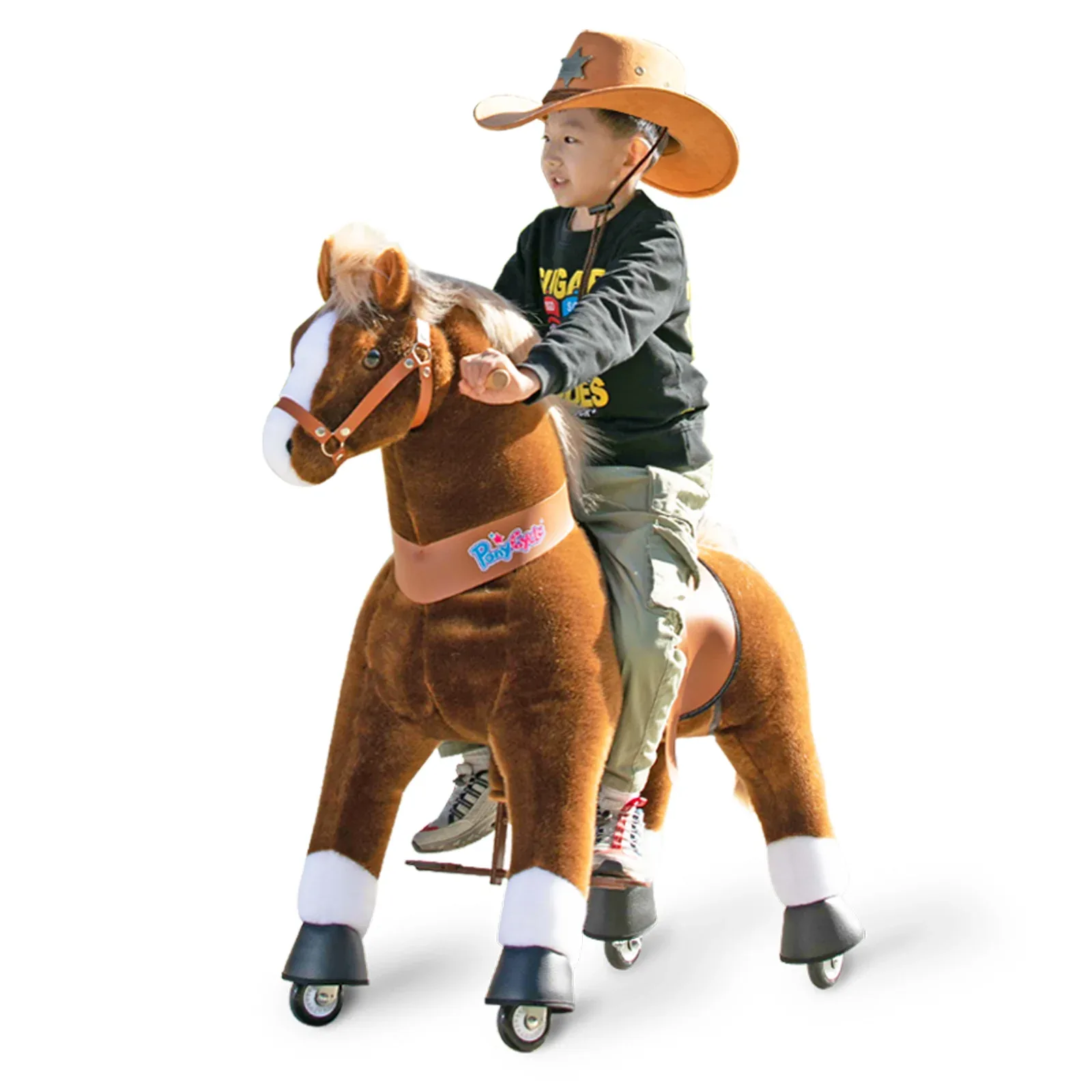 PonyCycle® Horse on the wheels - Brown with White Hoof (7+Y) - Image 3