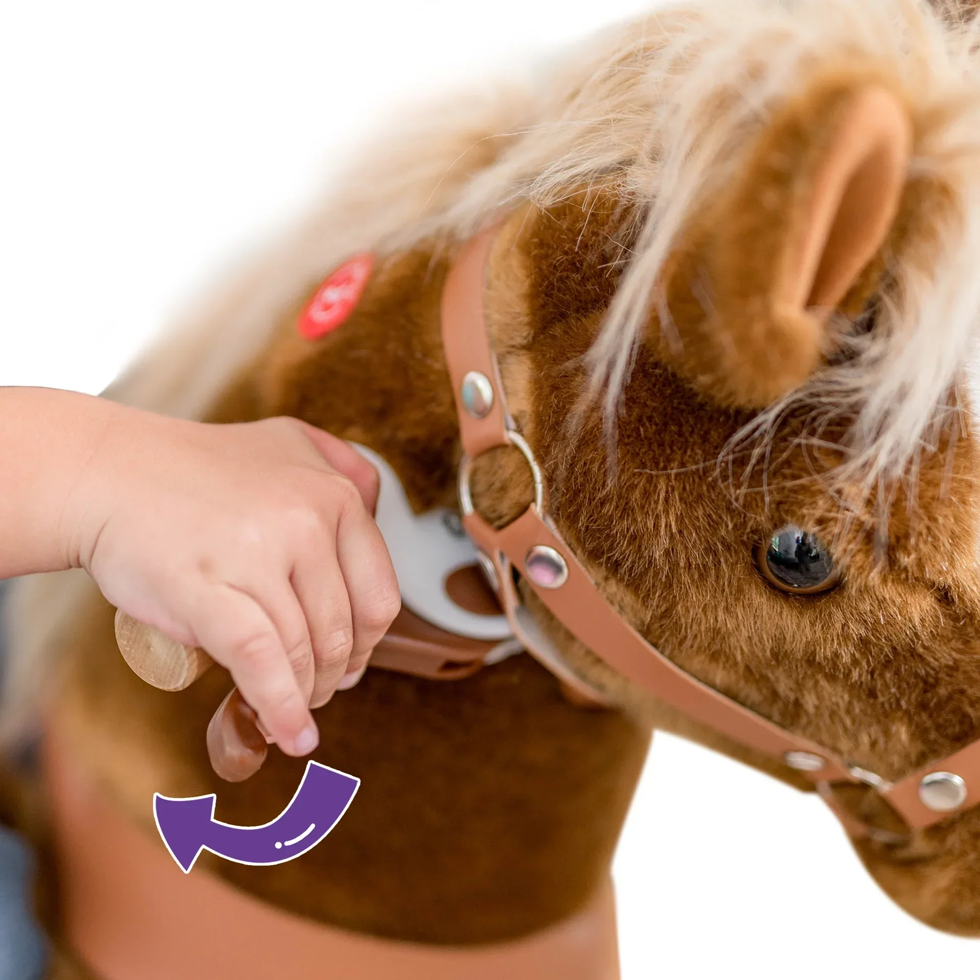 PonyCycle® Horse on the wheels - Brown with White Hoof (7+Y) - Image 4