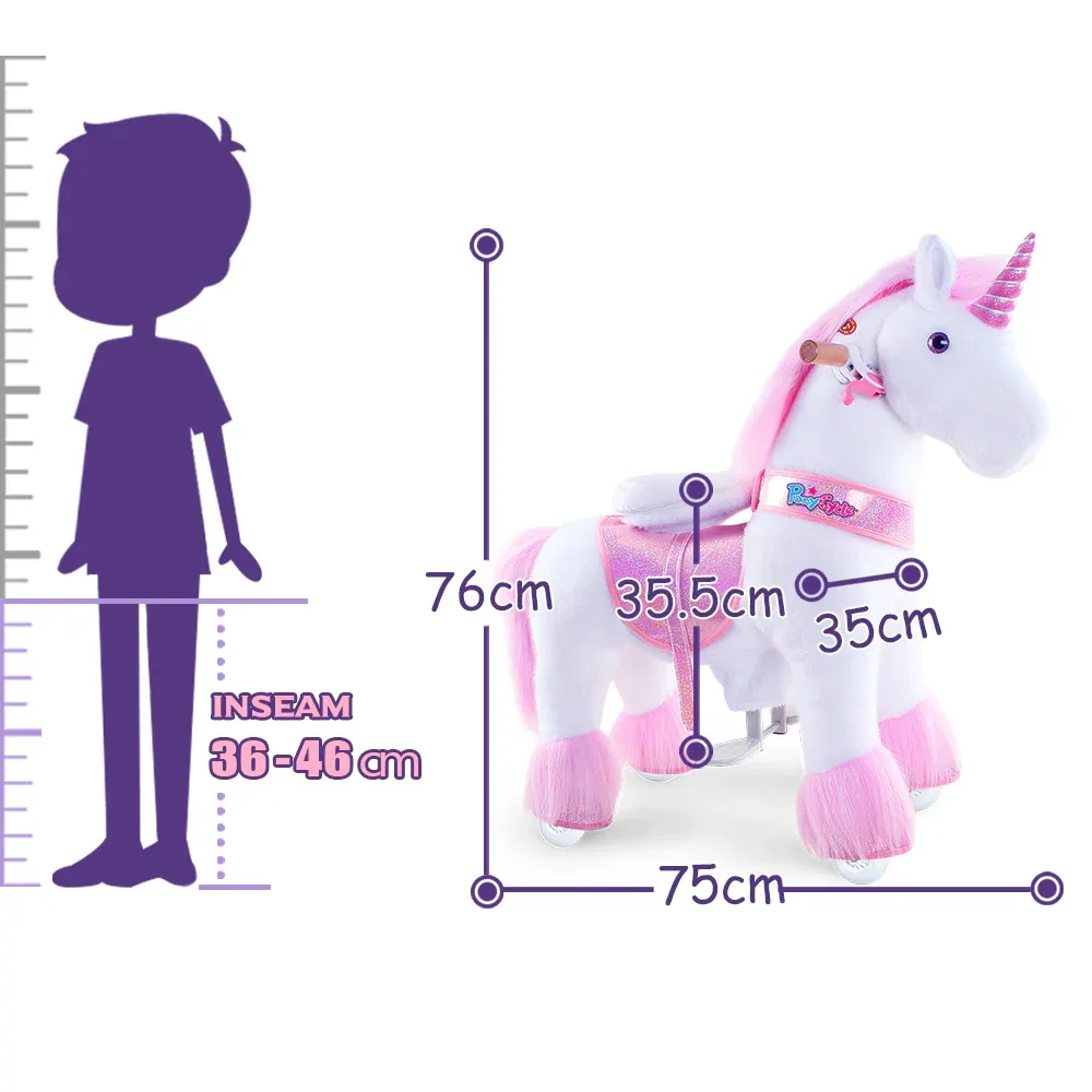 PonyCycle® Horse on the wheels - Pink Unicorn (3-4Y) - Image 6