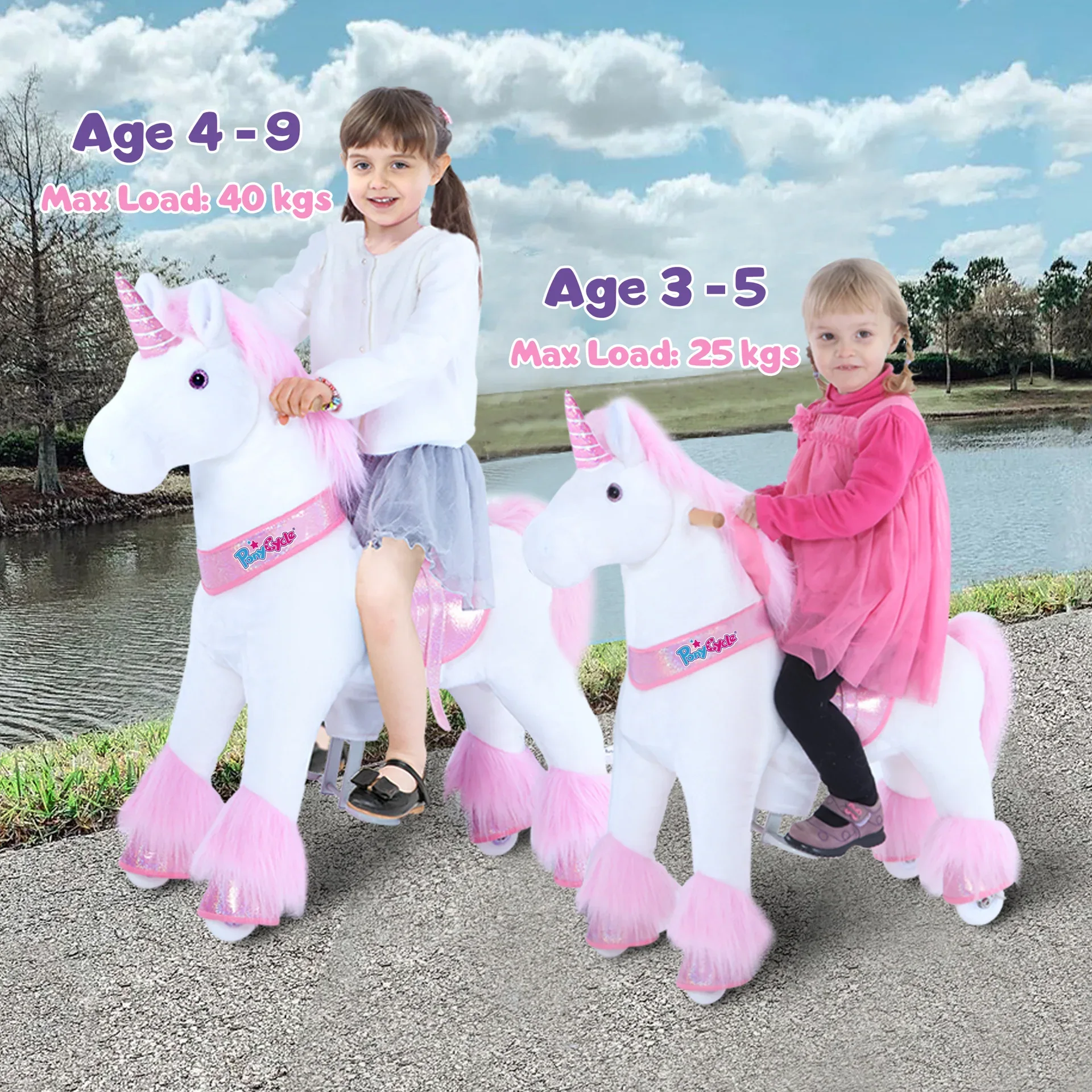 PonyCycle® Horse on the wheels - Pink Unicorn (3-4Y) - Image 7