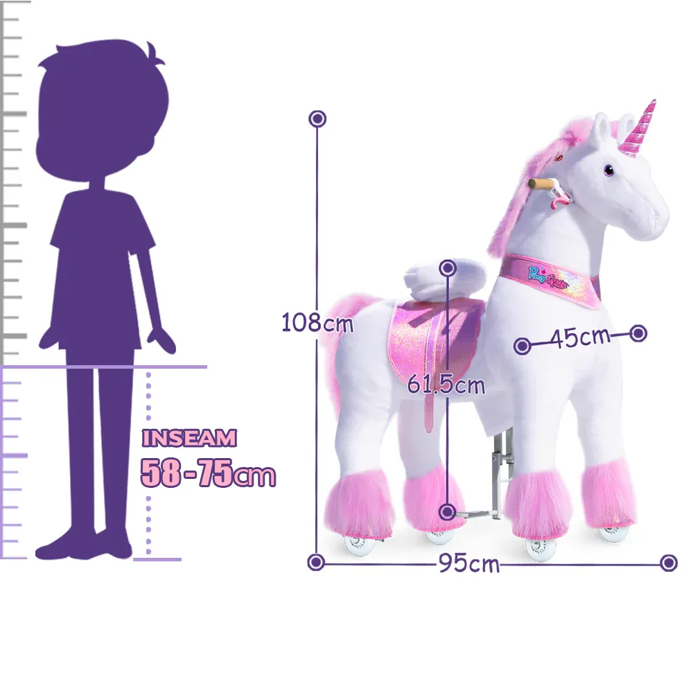 PonyCycle® Horse on the wheels - Pink Unicorn (7+Y) - Image 6