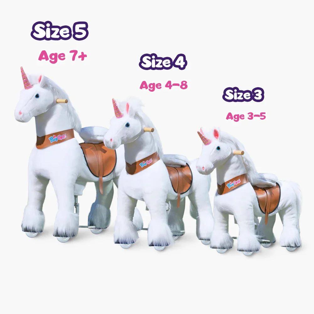 PonyCycle® Horse on the wheels - White Unicorn (3-4Y) - Image 5