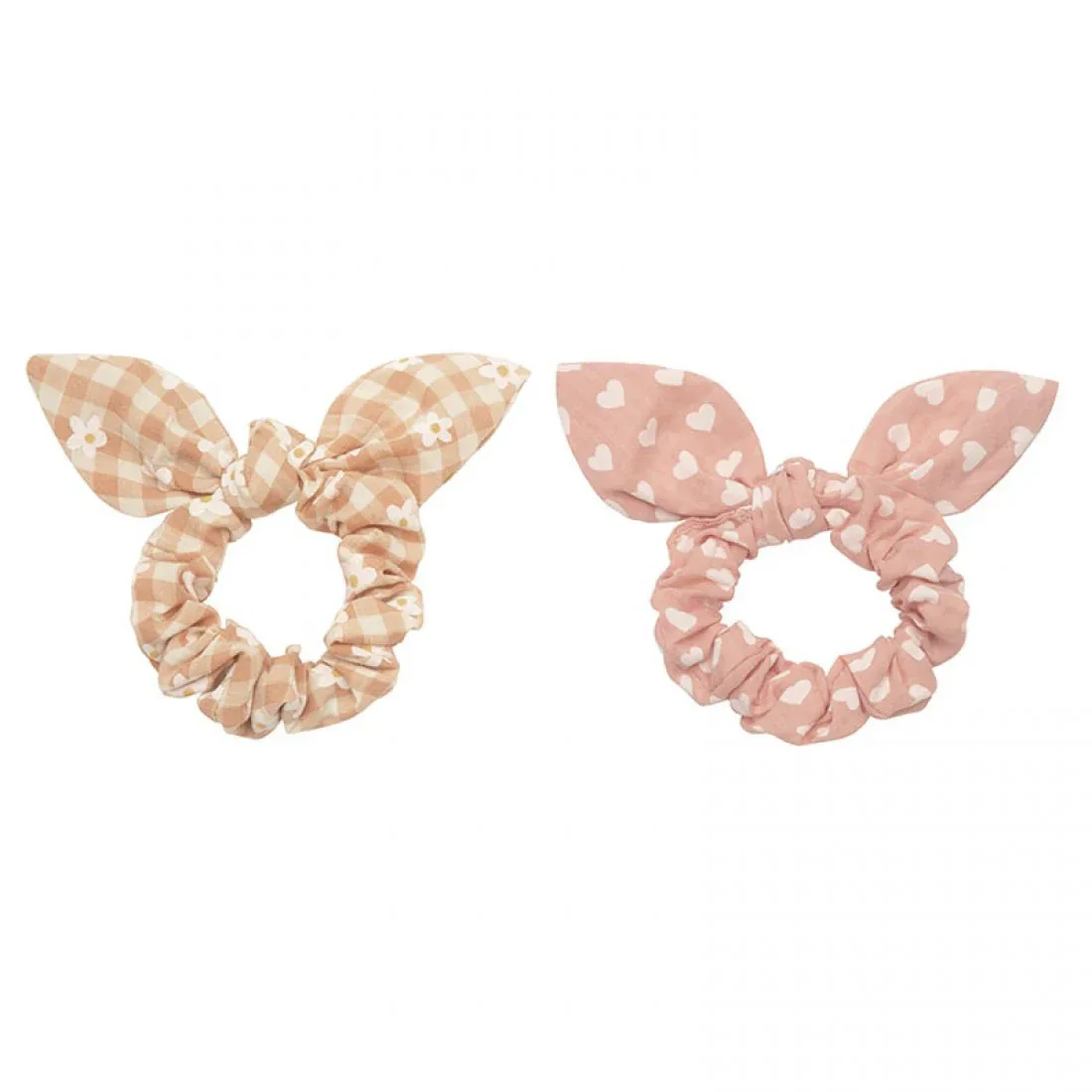 Rockahula® Scrunchie Hair Elastics Daisy Gingham Bunny Ears - Image 3