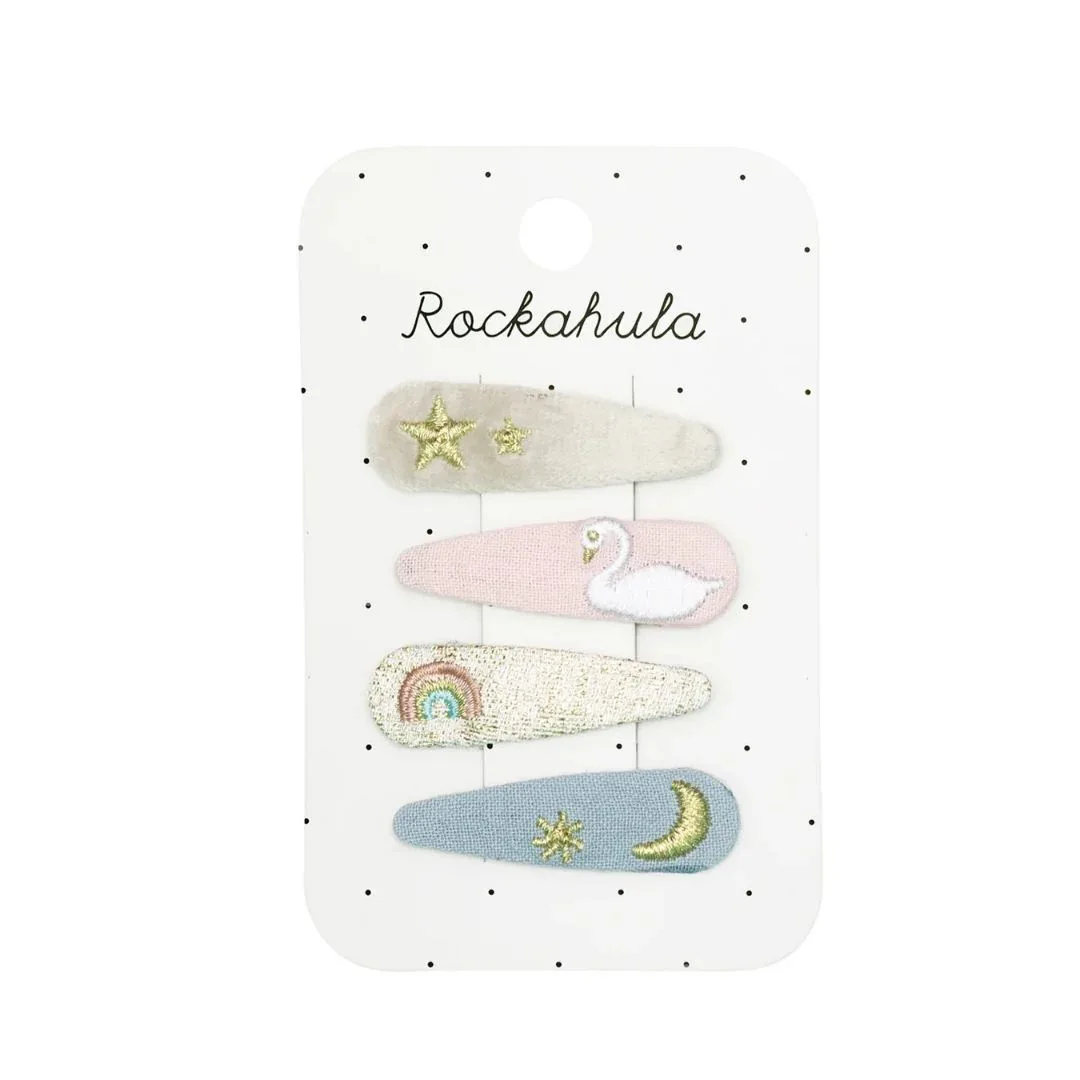 Rockahula® Set of 2 Clips Enchanted Embroidery