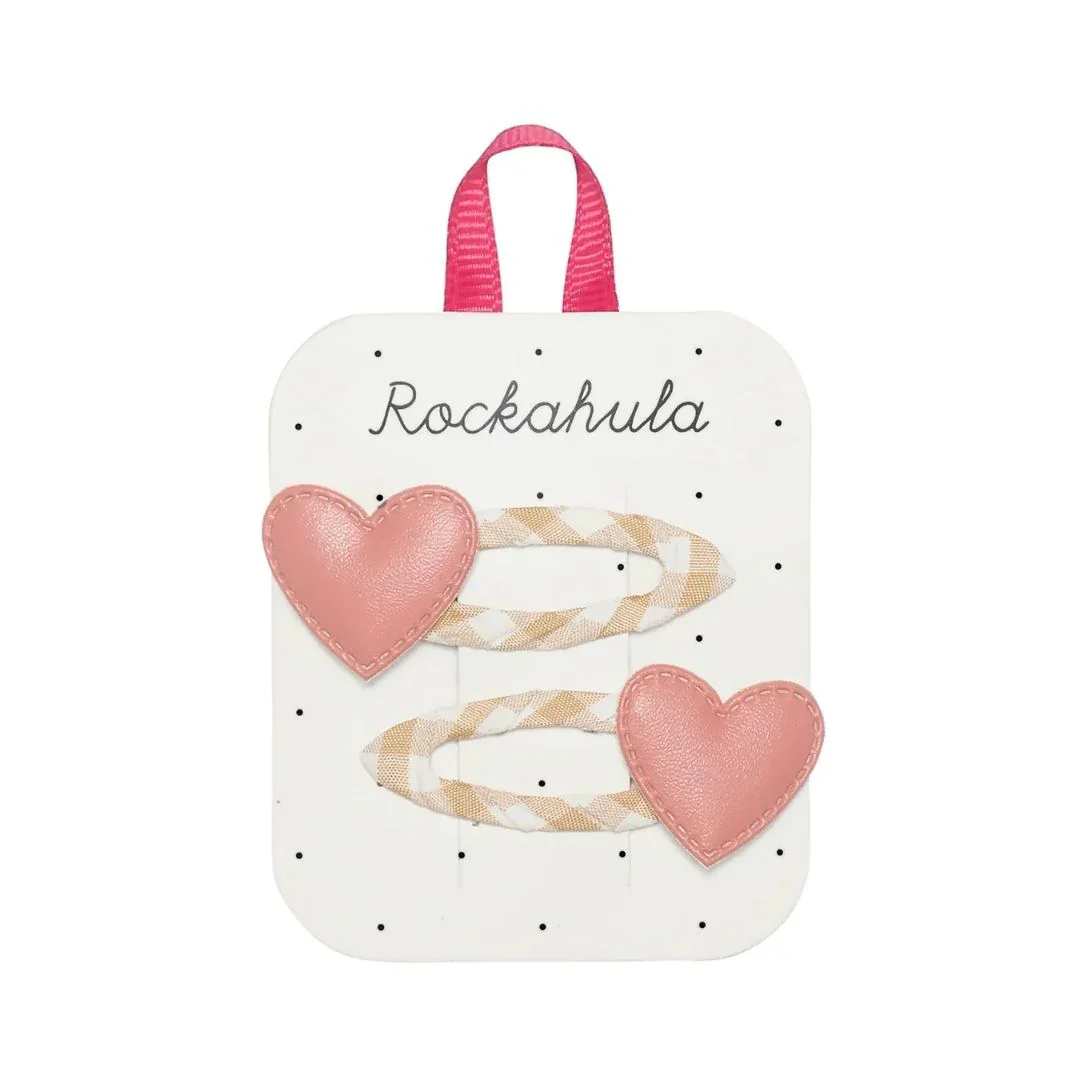Rockahula® Set of 2 Clips Gingham Heart