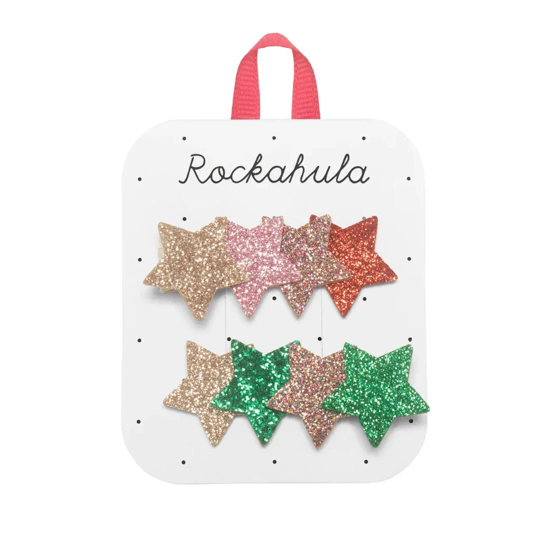Rockahula® Set of 2 Clips Jolly Glitter Star