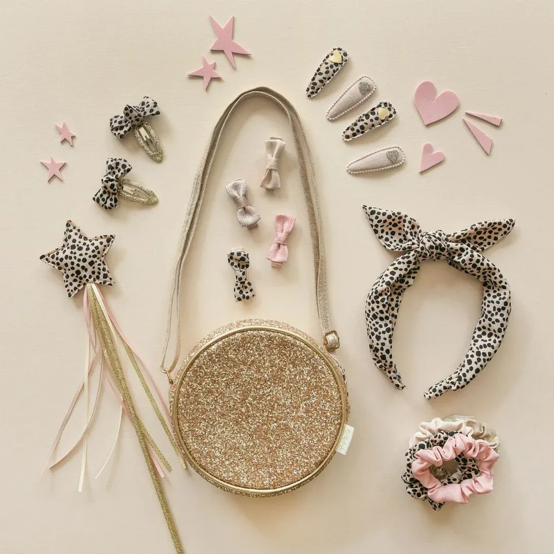 Rockahula® Set of Clips Leopard Heart Fabric - Image 2