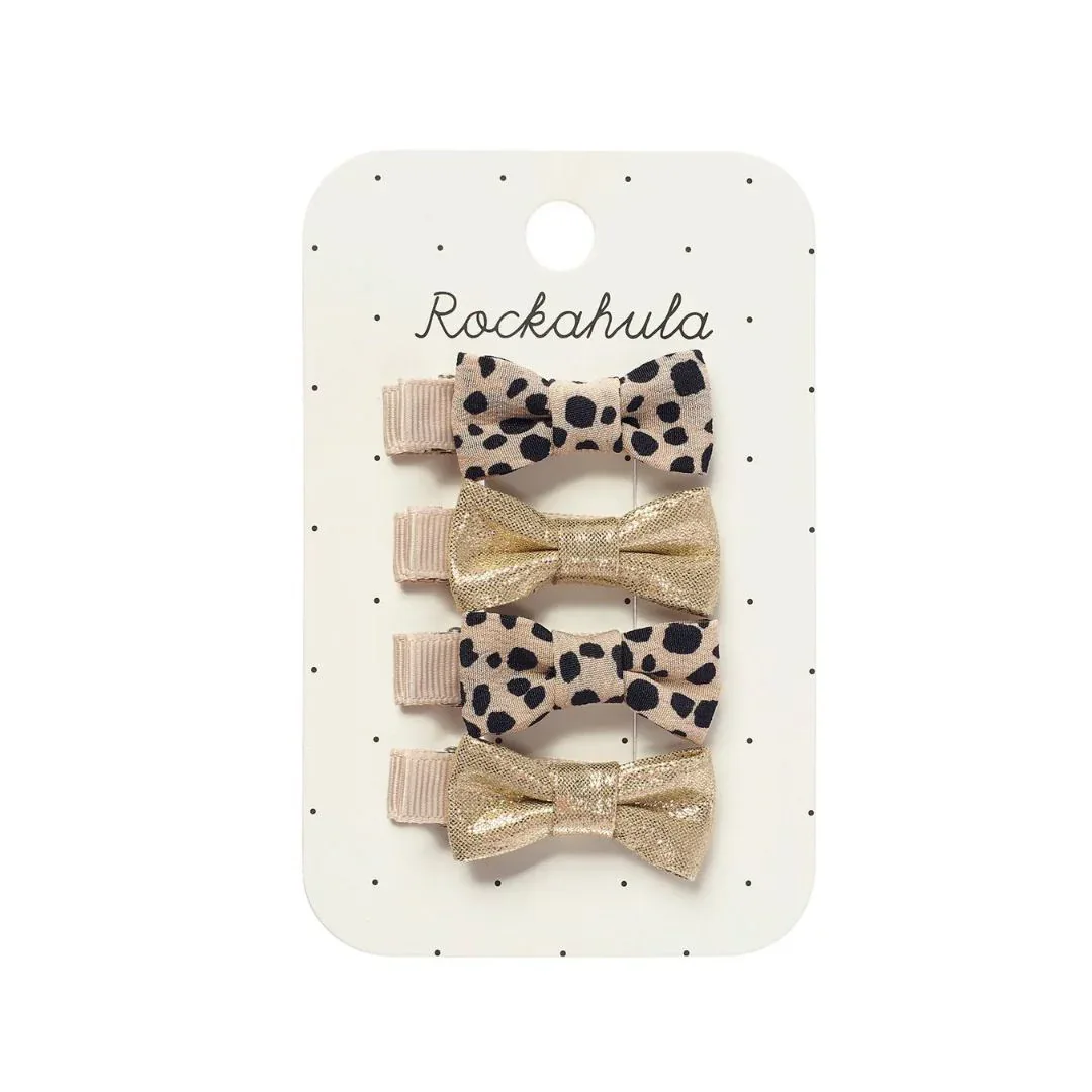Rockahula® Set of Clips Leopard Shimmer Mini Bow