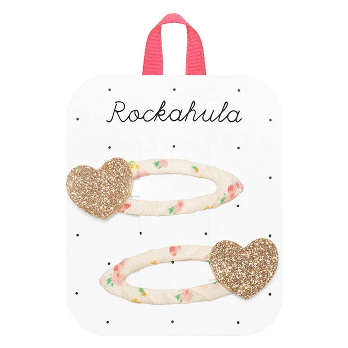 Rockahula® Set of Clips Tiny Blossom Glitter Heart