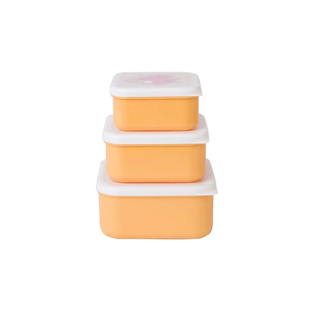 Saro Baby® Set of 3 lunch boxes - Mustard - Image 3