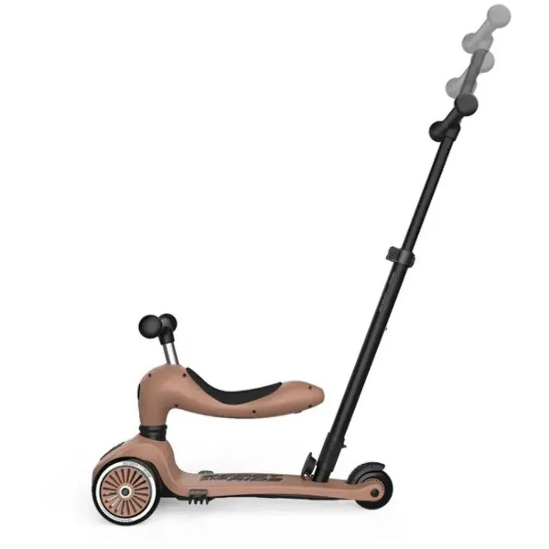 Scoot & Ride® Highwaykick 1 – 2-in-1 Balance Bike & Scooter Mocha - Image 3