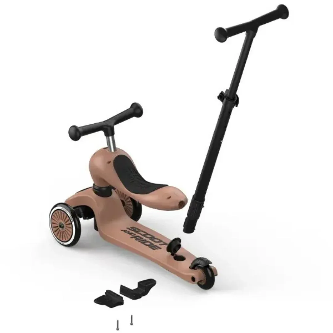 Scoot & Ride® Highwaykick 1 – 2-in-1 Balance Bike & Scooter Mocha - Image 5