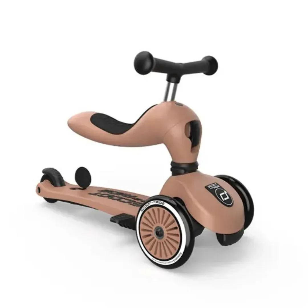 Scoot & Ride® Highwaykick 1 – 2-in-1 Balance Bike & Scooter Mocha - Image 7
