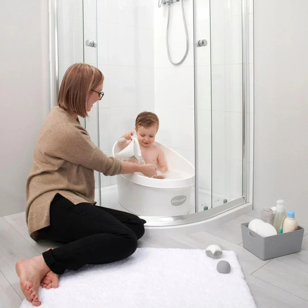 Shnuggle® Baby bath Toddler White/Grey (12m+) - Image 4