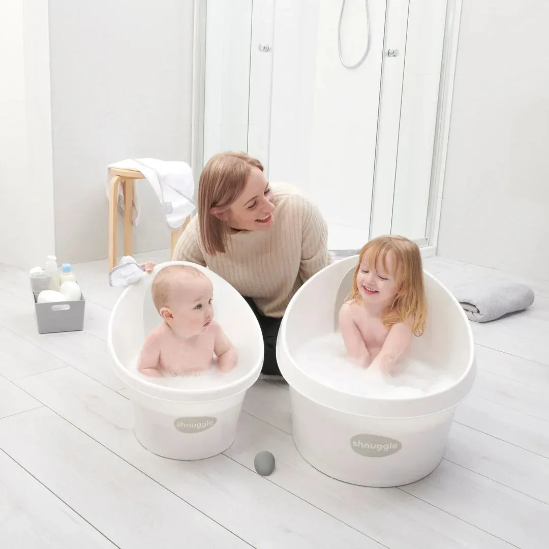 Shnuggle® Baby bath Toddler White/Grey (12m+) - Image 6