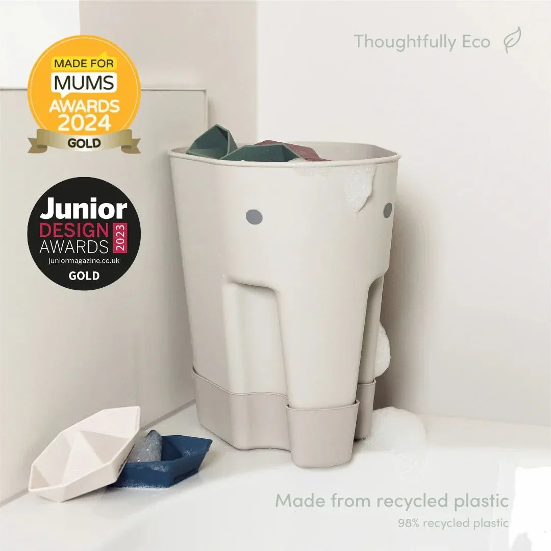 Shnuggle® Bath Toy Drying Caddy Ellie Grey - Image 3