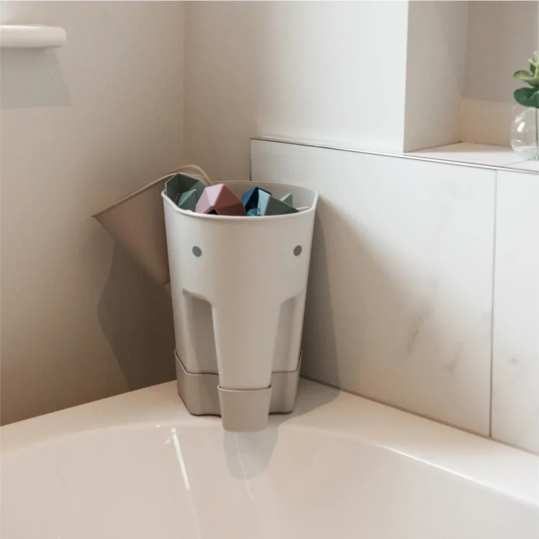 Shnuggle® Bath Toy Drying Caddy Ellie Taupe - Image 4