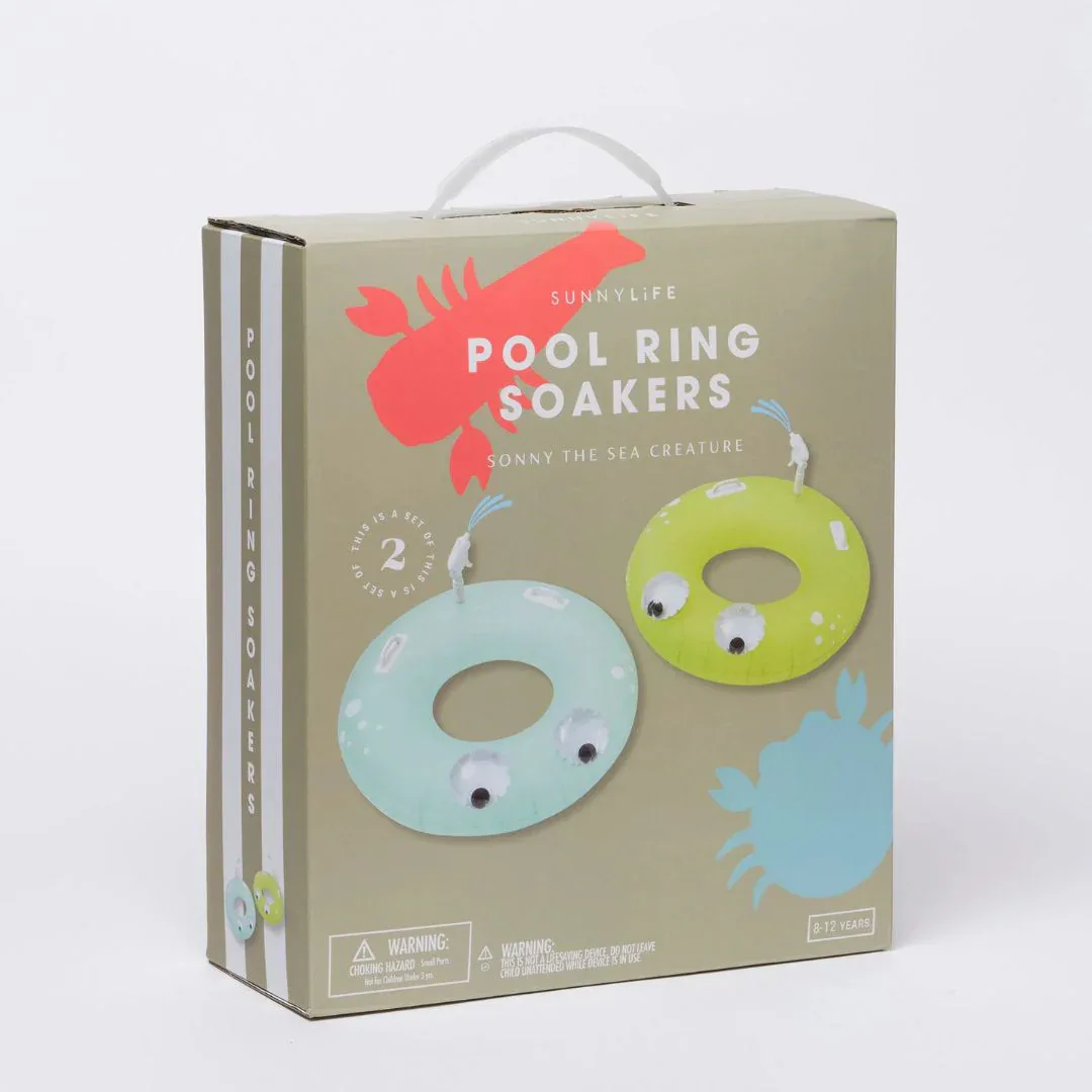 SunnyLife® Pool Ring Soakers with built-in Water Guns Sonny the Sea Creature - Image 6
