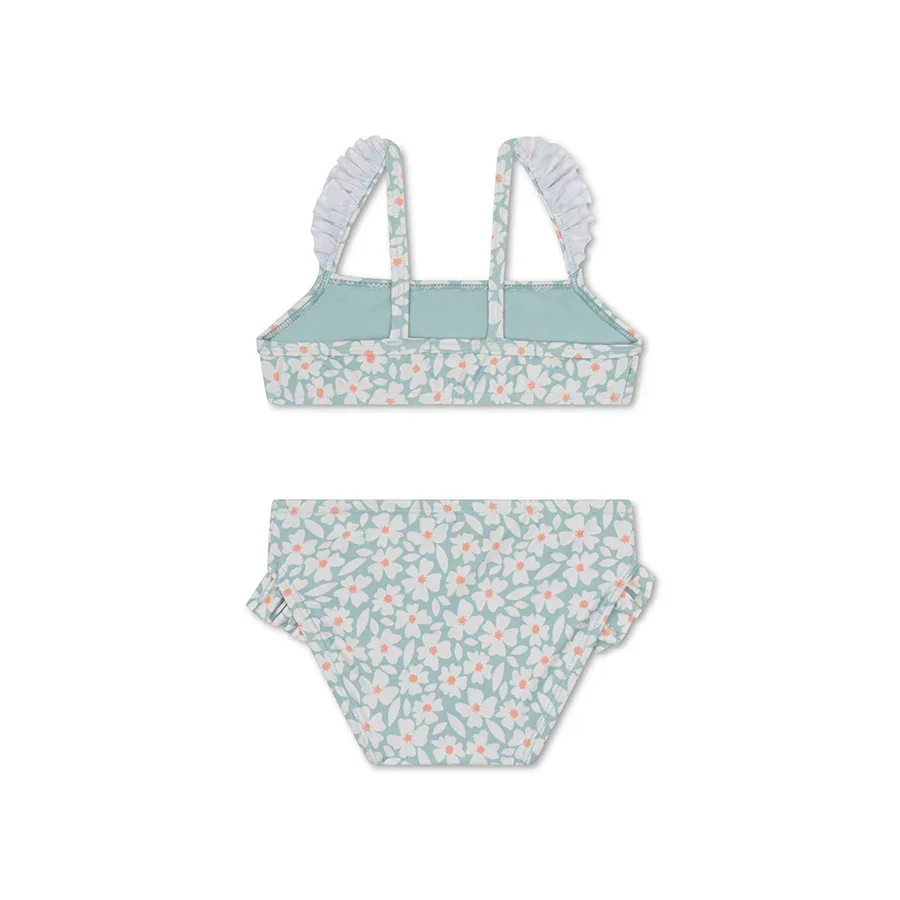 Swim Essentials® Swimsuit Bikini Green Flowers - Image 2