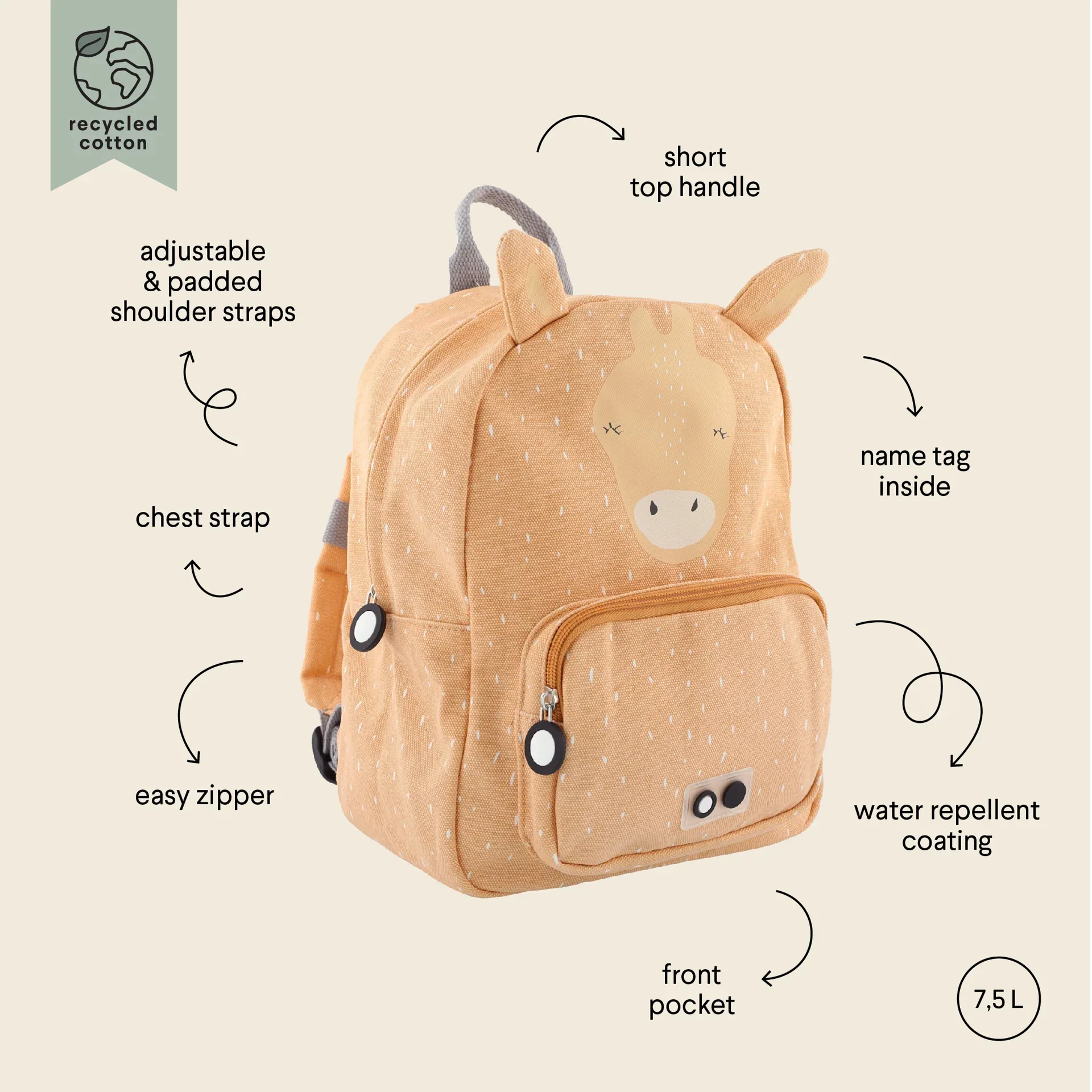 Trixie Baby® Backpack Mrs. Giraffe - Image 4