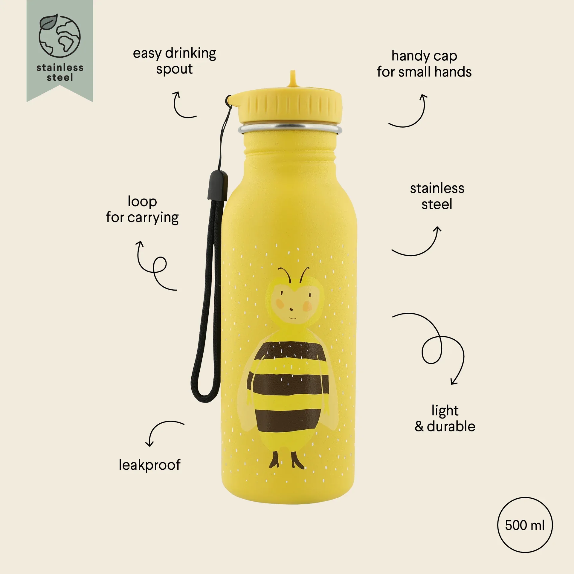Trixie Baby® Bottle 500ml Mrs. Bumblebee - Image 4