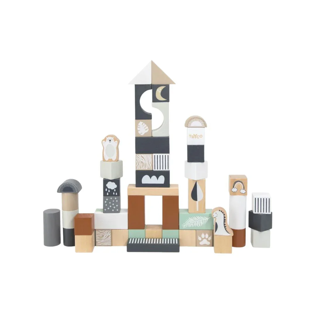 Tryco® Wooden Block Set 50 pcs - Image 3