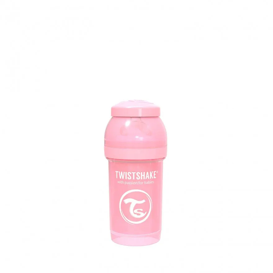 Twistshake Anti-Colic Bottle 180ml (0+M) Pastel Pink - Image 4