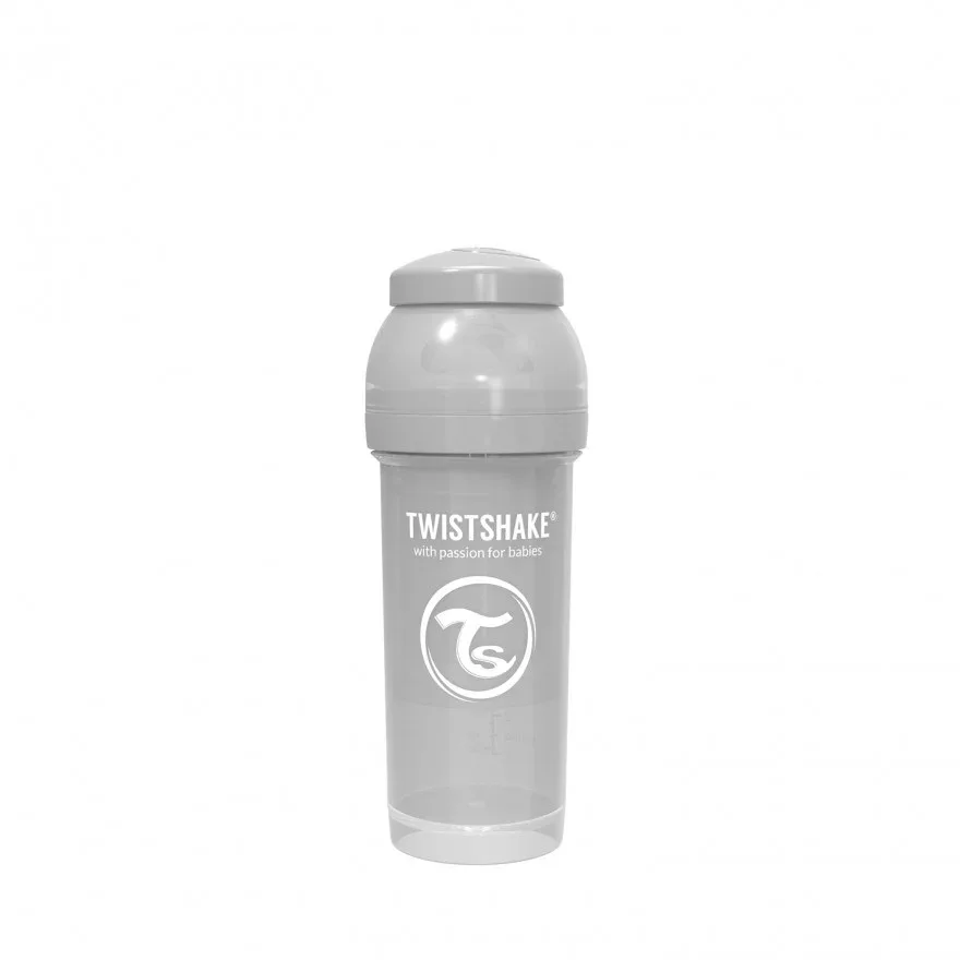Twistshake Anti-Colic Bottle 260ml (2+M) Pastel Grey - Image 4