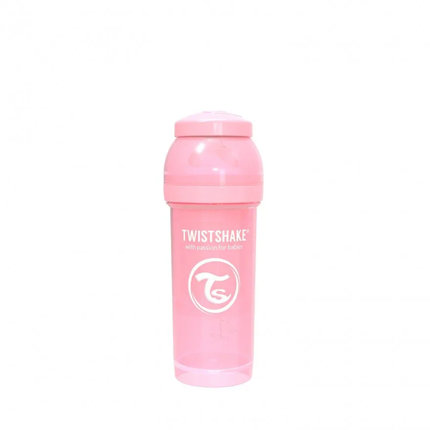 Twistshake Anti-Colic Bottle 260ml (2+M) Pastel Pink - Image 2