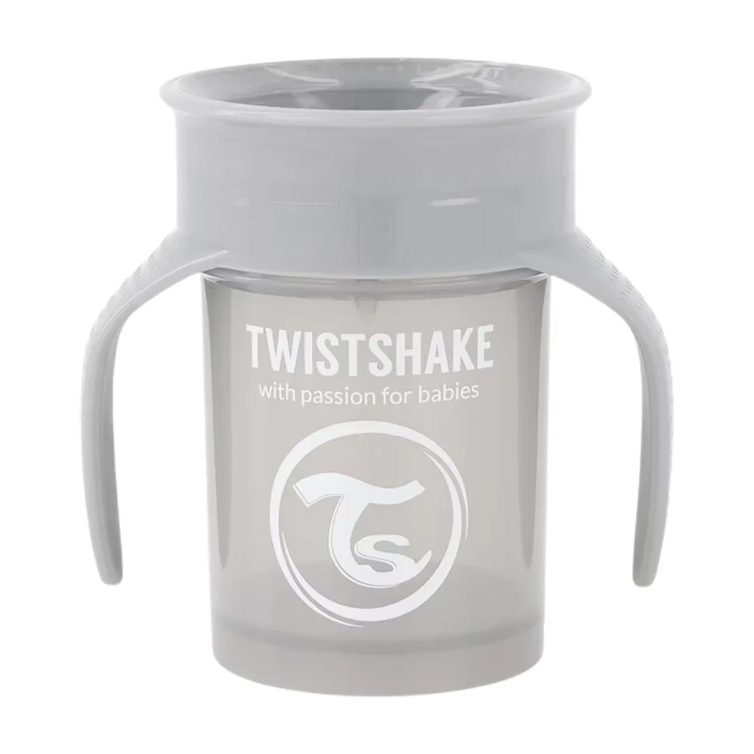 Twistshake® Anti-spill 360 cup 230ml Grey