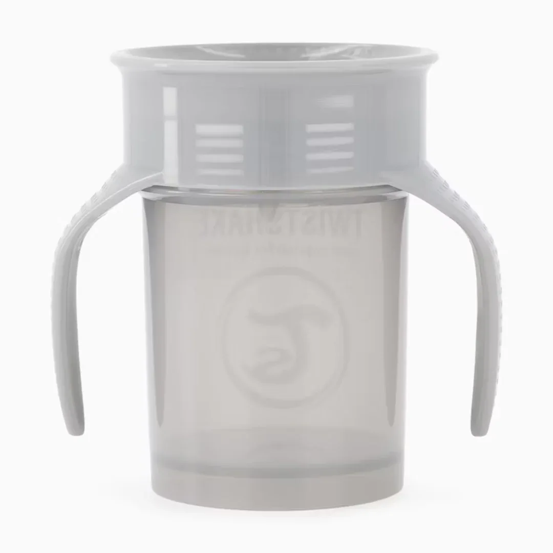 Twistshake® Anti-spill 360 cup 230ml Grey - Image 2
