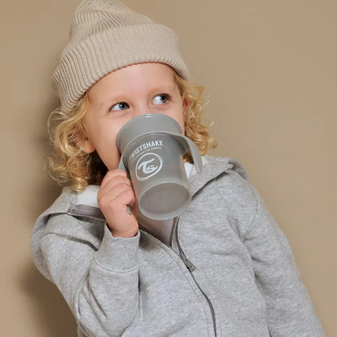 Twistshake® Anti-spill 360 cup 230ml Grey - Image 6