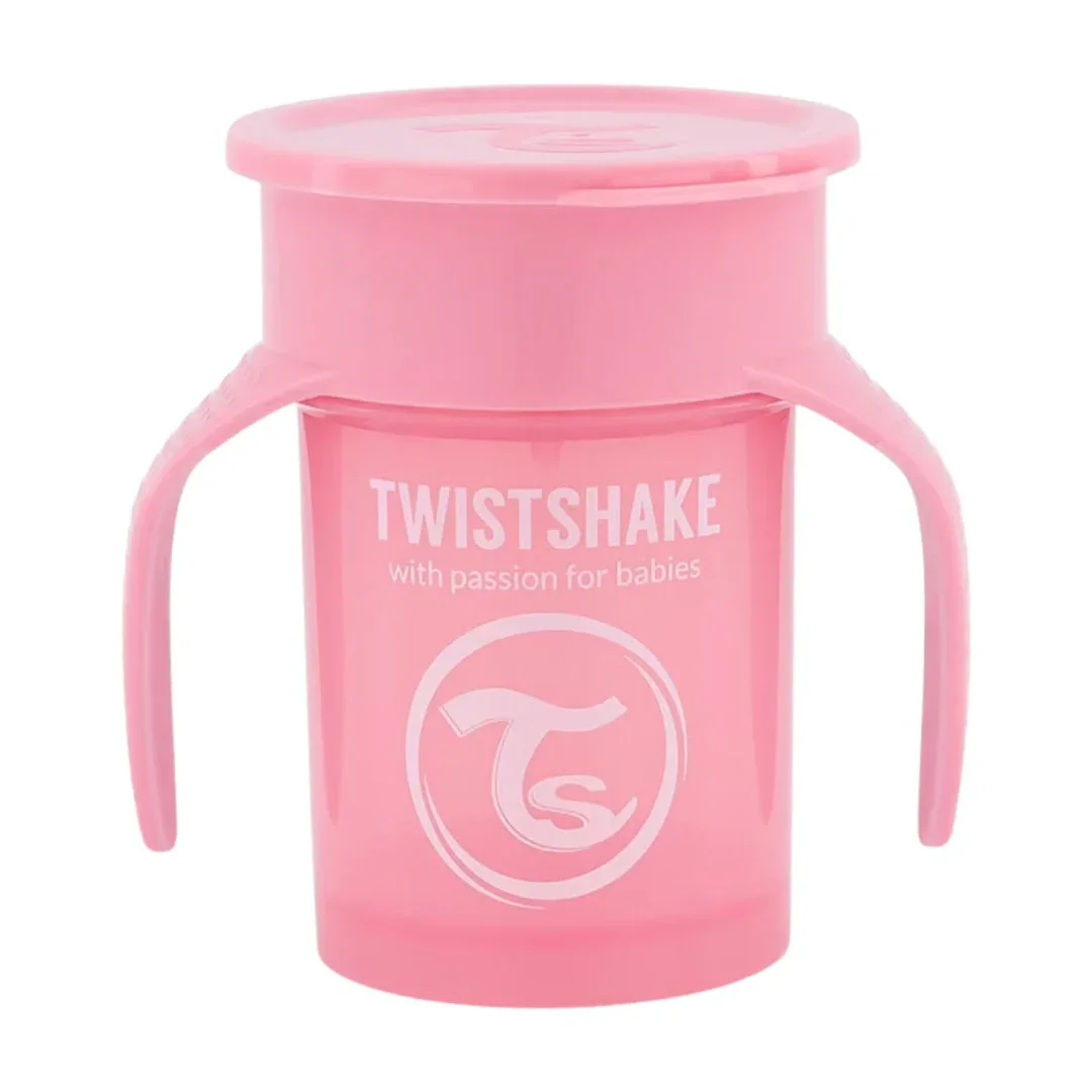 Twistshake® Anti-spill 360 cup 230ml Pink - Image 2