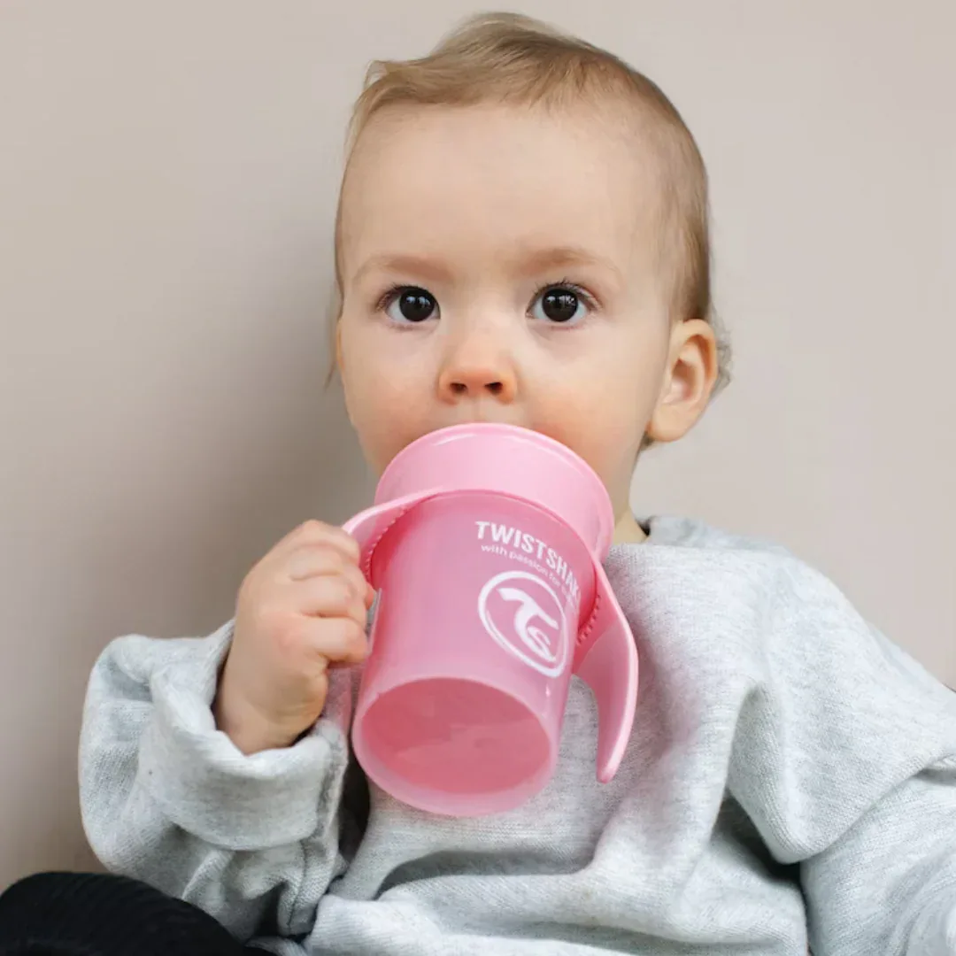 Twistshake® Anti-spill 360 cup 230ml Pink - Image 5