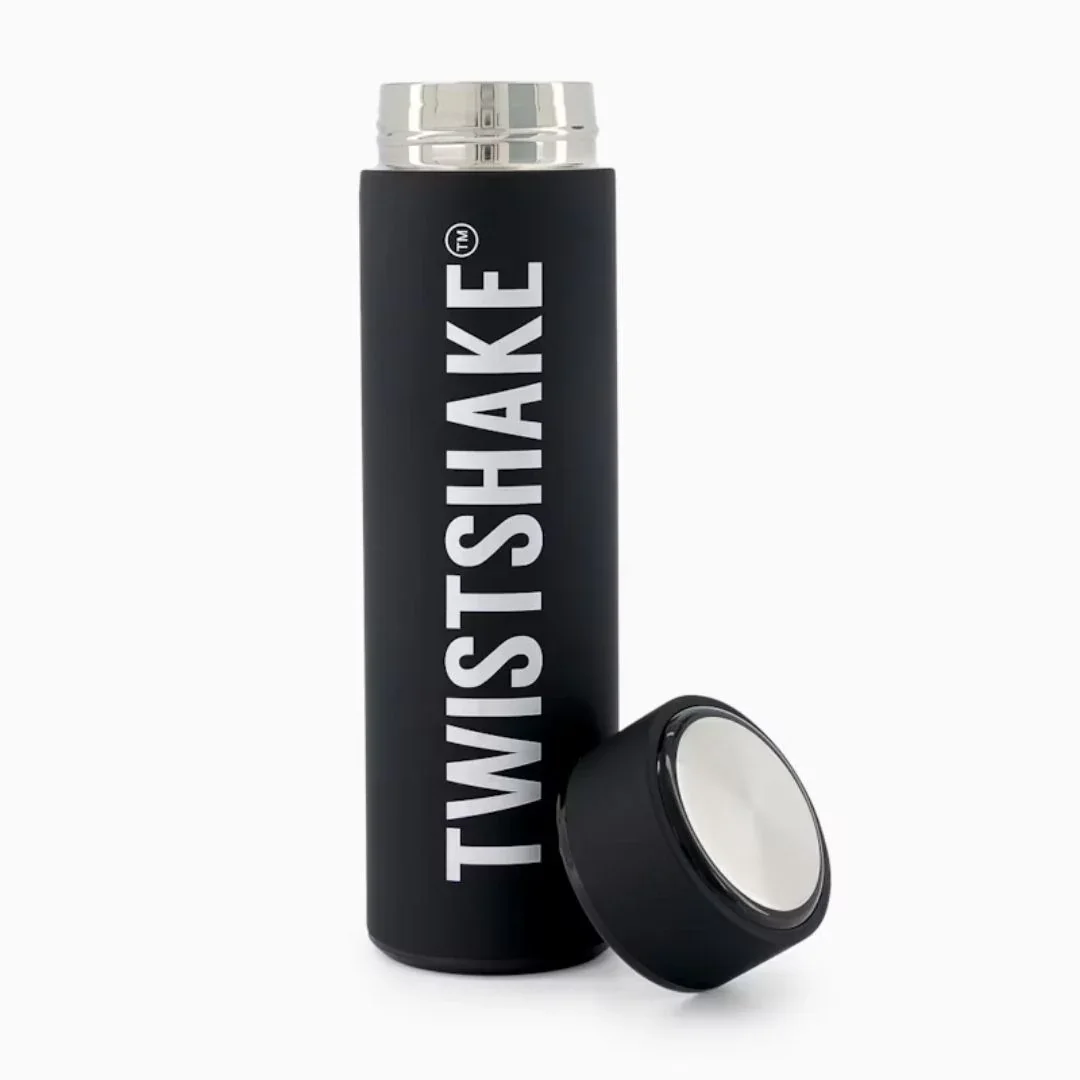 Twistshake Hot Or Cold Insulated Bottle 420ml Black - Image 2