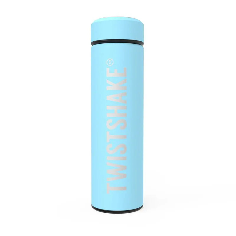 Twistshake Hot Or Cold Insulated Bottle 420ml Pastel Blue - Image 4