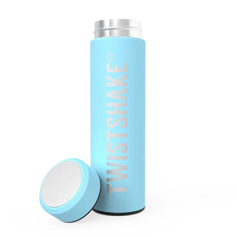 Twistshake Hot Or Cold Insulated Bottle 420ml Pastel Blue - Image 5