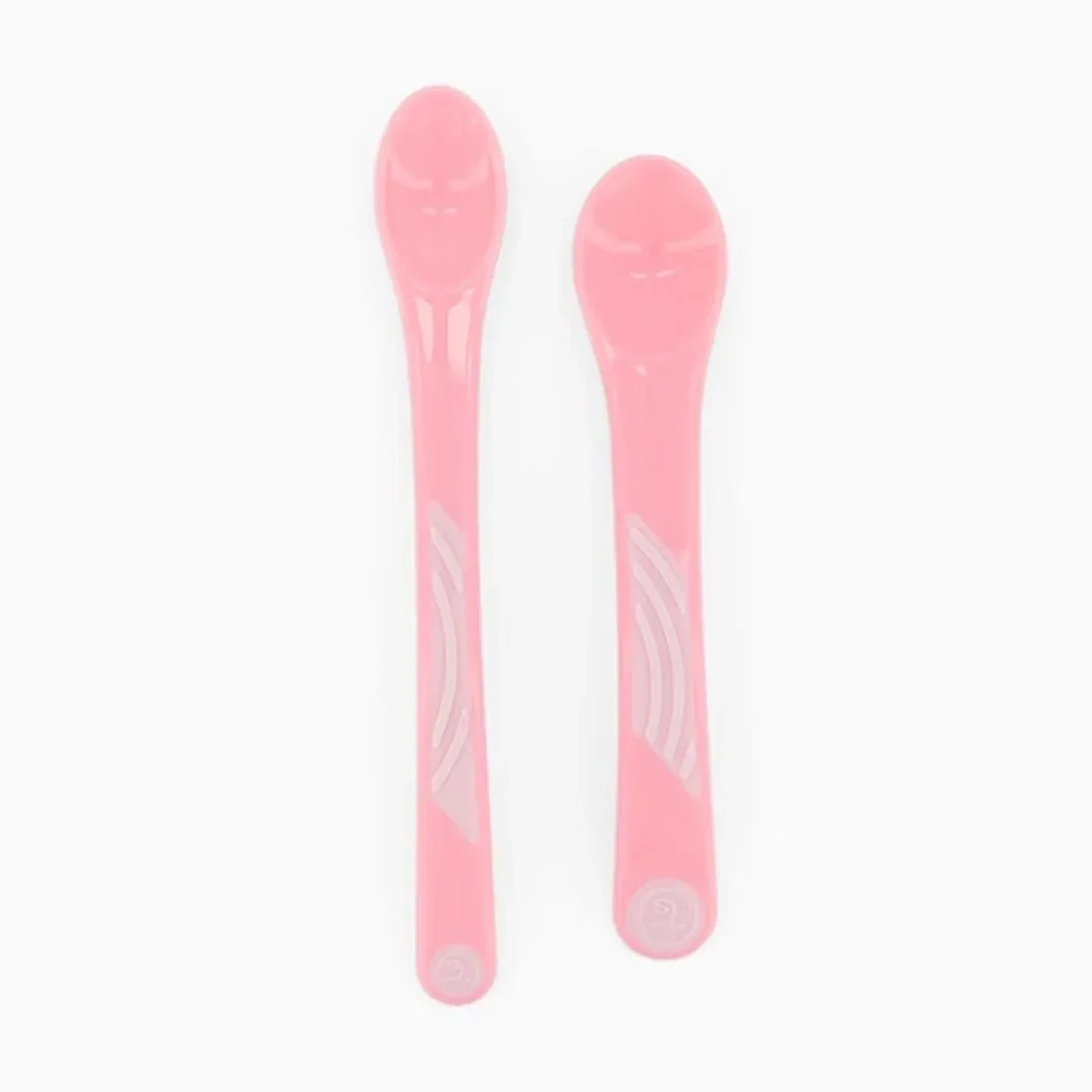 Twistshake® Infant Feeding Spoon 2 pcs (6+m) Pastel Pink - Image 2