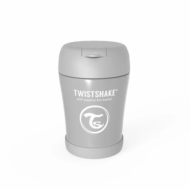 Twistshake® Stainless Steel Food Container Grey