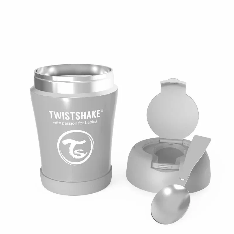 Twistshake® Stainless Steel Food Container Grey - Image 2