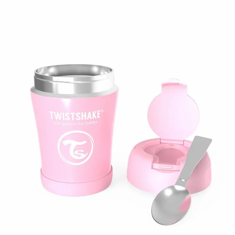 Twistshake® Stainless Steel Food Container Pink - Image 2