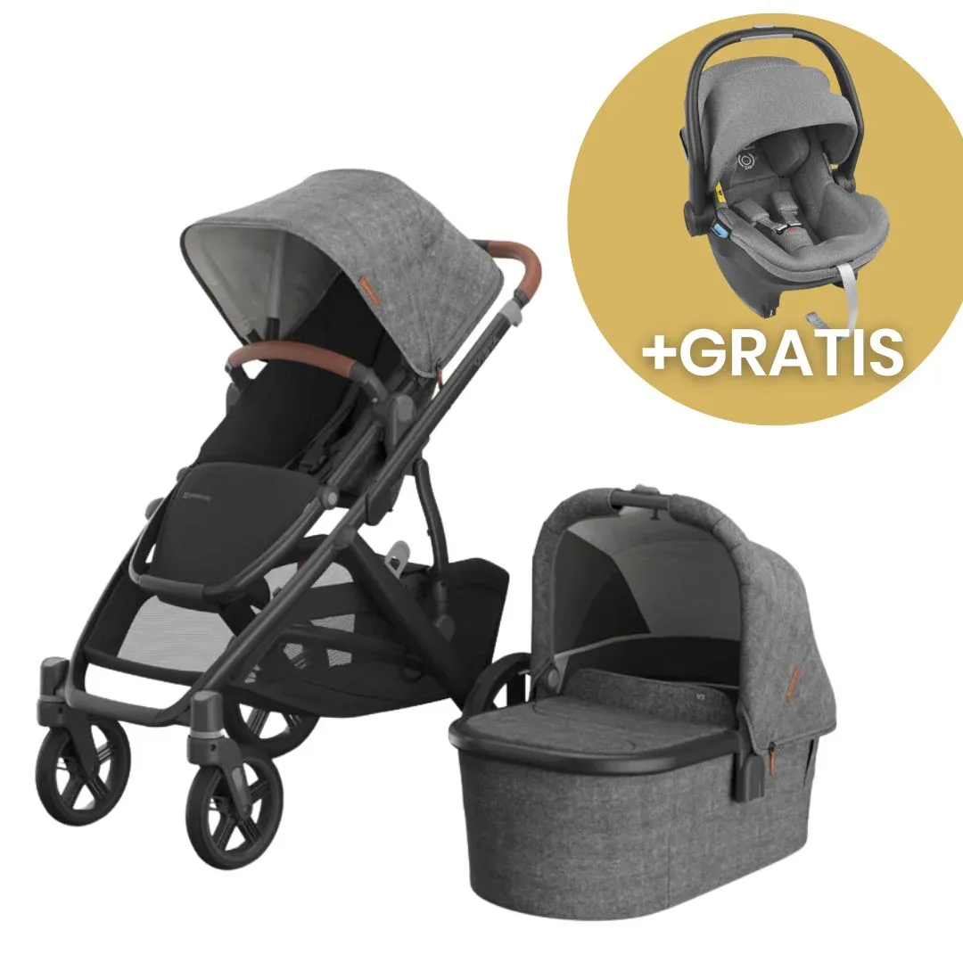 UPPAbaby® Voziček s košaro 2v1 Vista V3 Greyson + GRATIS lupinica MESA I-SIZE 0+ Gregory - Image 7