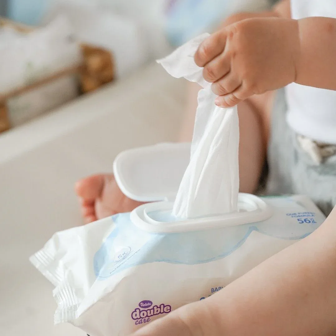 Violeta® Baby Wipes Water Care 3 x 56/1 - Image 6